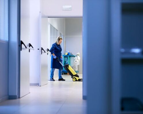 Night-Cleaning Electrostatic Disinfecting Process