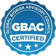 PCT Janitorial GBAC certified professional cleaning badge logo PCT Janitorial GBAC certified professional cleaning badge logo